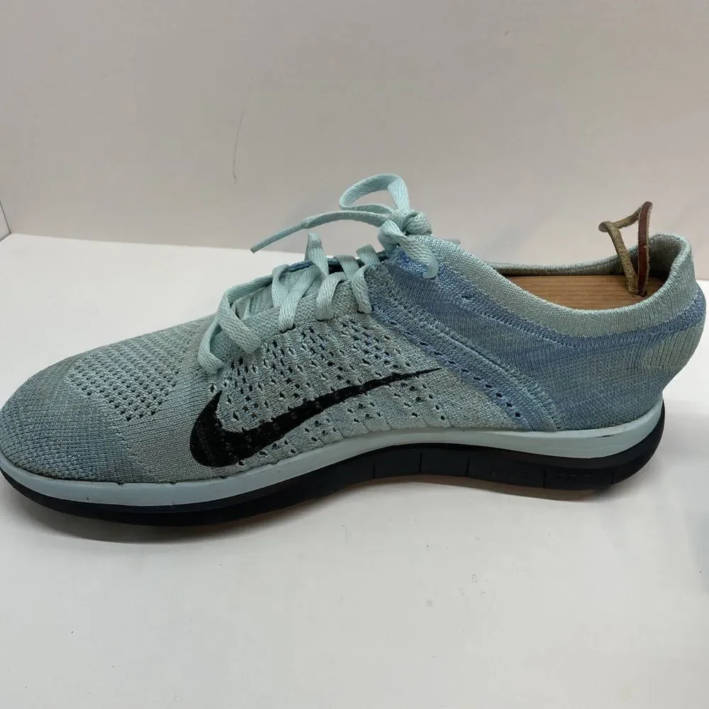 Nike Free 4.0 Flyknit Women's Running Shoes‎ Glacier Ice Blue Size 8